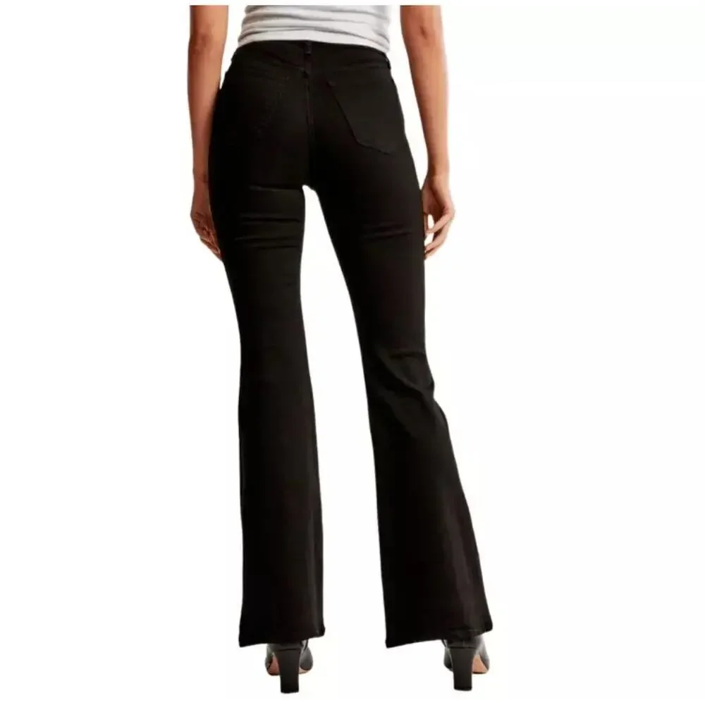 Abercrombie & Fitch The Flare Ultra High-Rise Jeans Size 27/4 Short - Picture 2 of 9